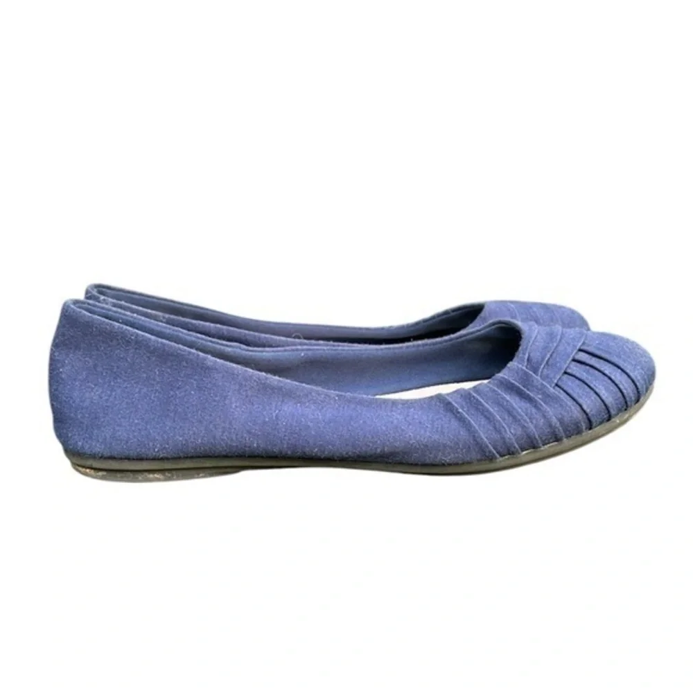 American Eagle Round Toe Slip On Flats Navy Blue Womens Size 8 1/2